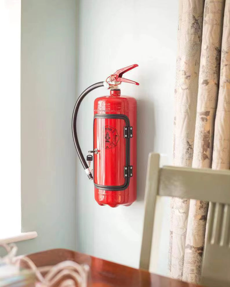 Firebar™ Vintage Mini-Bar | Unique Fire Extinguisher Design