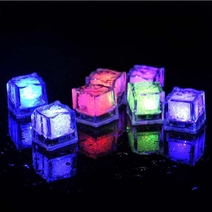 LED Ice Cubes | For a Stylish Drink Experience | Set of 12 pieces