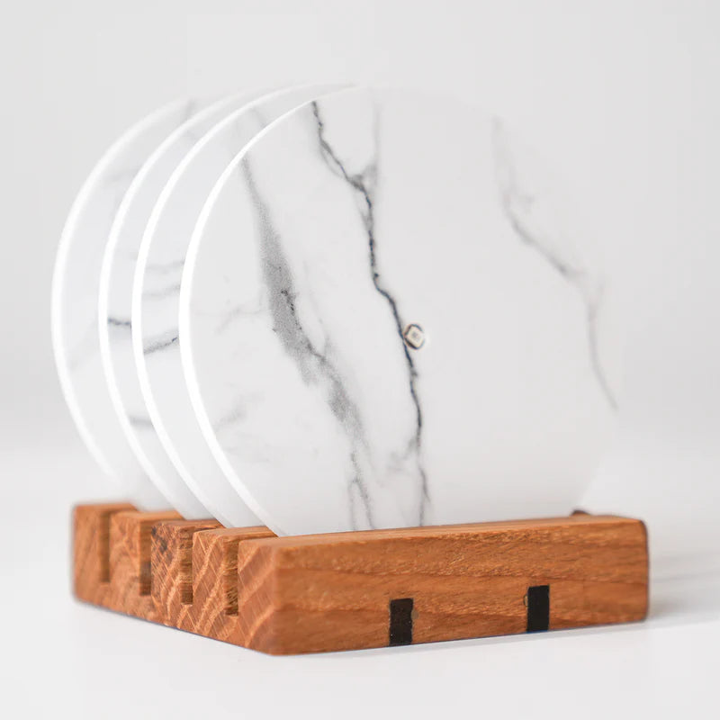 Premium Wooden Stand for 4 LED Coasters