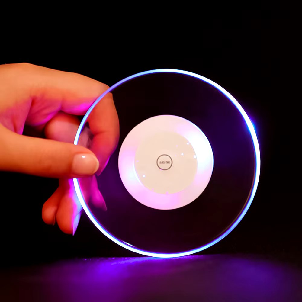 LED Drink Coasters | Colourful Lighting