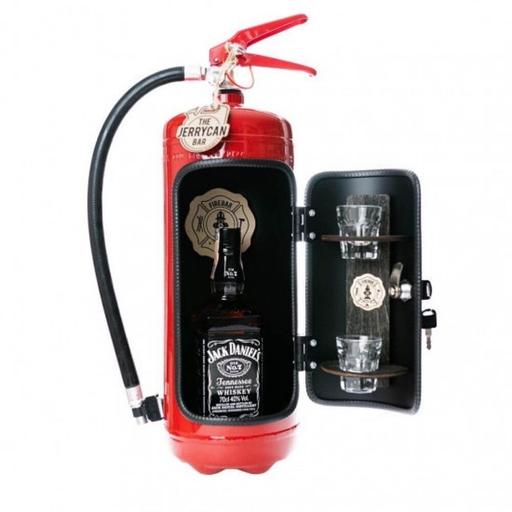 Firebar™ Vintage Mini-Bar | Unique Fire Extinguisher Design
