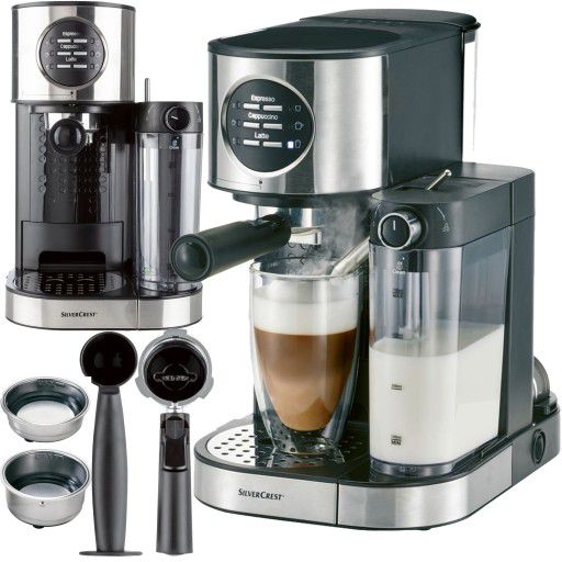 SILVERCREST® KITCHEN TOOLS Coffee maker with milk frother SEMM 1470 A2