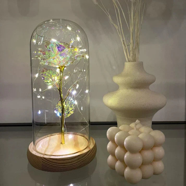 Handgemaakte LED Roos in Stolp | Luxe Decoratie voor Romantiek en Stijl
